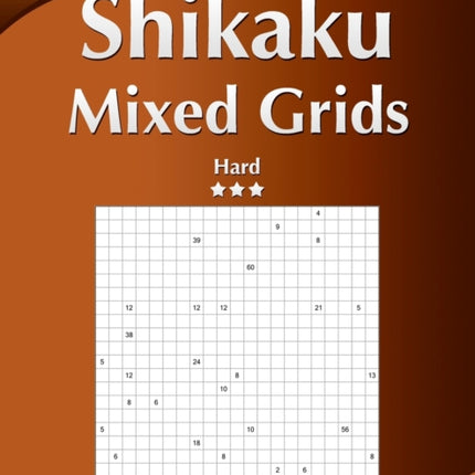 Shikaku Mixed Grids - Hard - Volume 4 - 159 Logic Puzzles