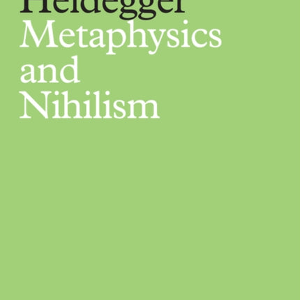 Metaphysics and Nihilism 1. The Overcoming of Met