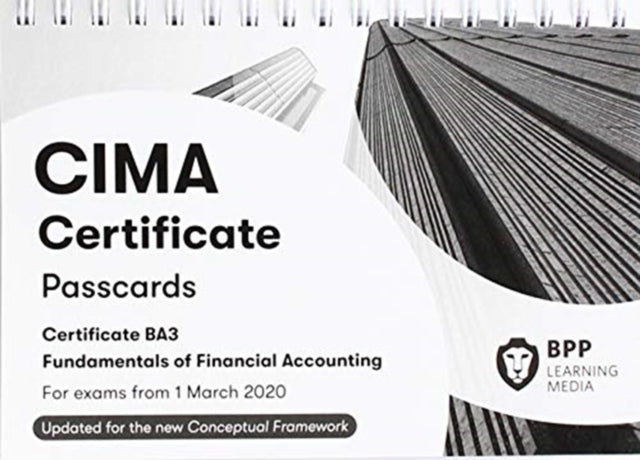 CIMA BA3 Fundamentals of Financial Accounting