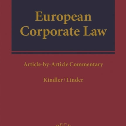 European Corporate Law: Article-by-Article Commentary