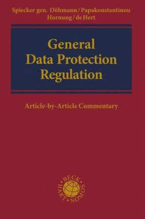 General Data Protection Regulation: Article-by-Article Commentary