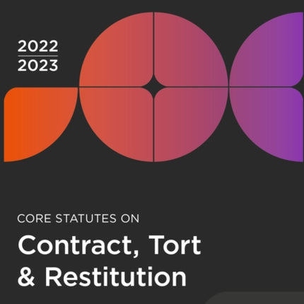 Core Statutes on Contract, Tort & Restitution