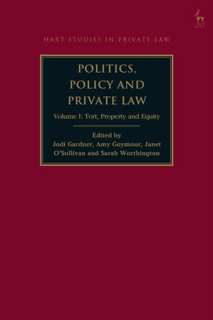 Politics, Policy and Private Law: Volume I: Tort, Property and Equity