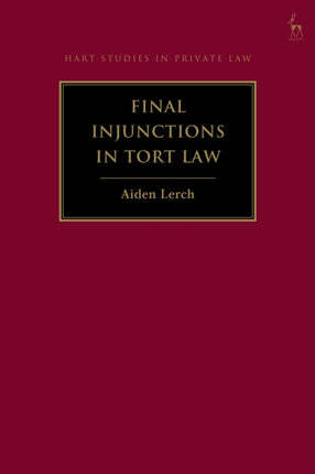 Final Injunctions in Tort Law