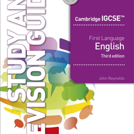 Cambridge IGCSE First Language English Study and Revision Guide 3rd edition