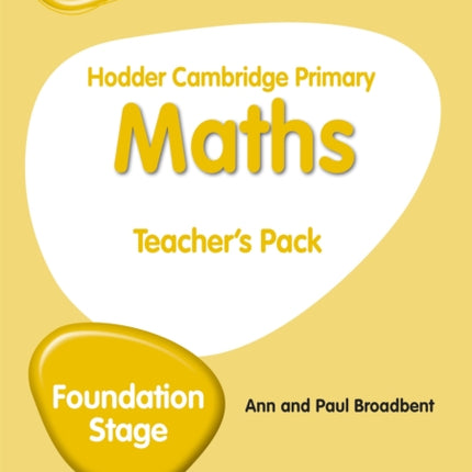 Hodder Cambridge Primary Maths Teacher's  Pack Foundation Stage