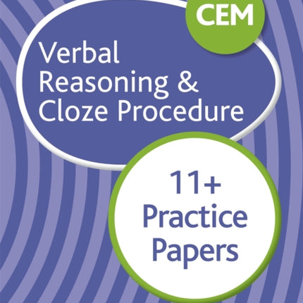 CEM 11+ Verbal Reasoning & Cloze Procedure Practice Papers