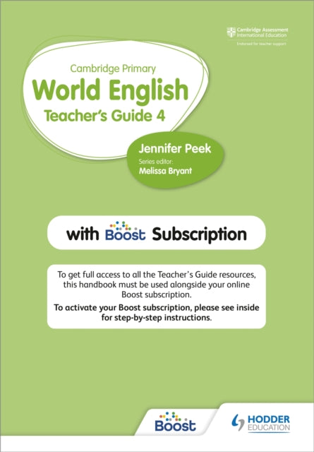 Cambridge Primary World English Teachers Guide Stage 4 with Boost Subscription For English as a Second Language