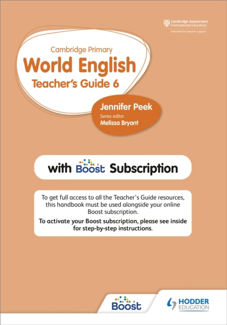 Cambridge Primary World English Teachers Guide Stage 6 with Boost Subscription For English as a Second Language