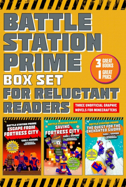 The Unofficial Battle Station Prime Box Set for Reluctant Readers: High-Interest, Illustrated Graphic Novels for Minecrafters