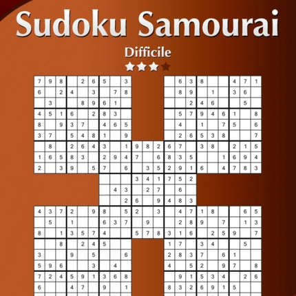 Sudoku Samurai - Difficile - Volume 4 - 159 Puzzle