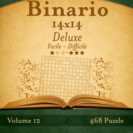 Binario 14x14 Deluxe - Da Facile a Difficile - Volume 12 - 468 Puzzle