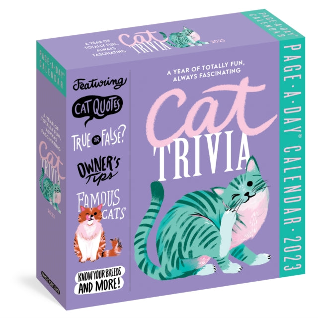 Cat Trivia PageADay Calendar 2023