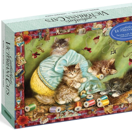 Cynthia Harts Victoriana Cats Sewing with Kittens 1000Piece Puzzle