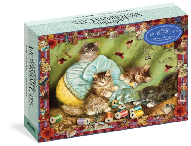 Cynthia Harts Victoriana Cats Sewing with Kittens 1000Piece Puzzle