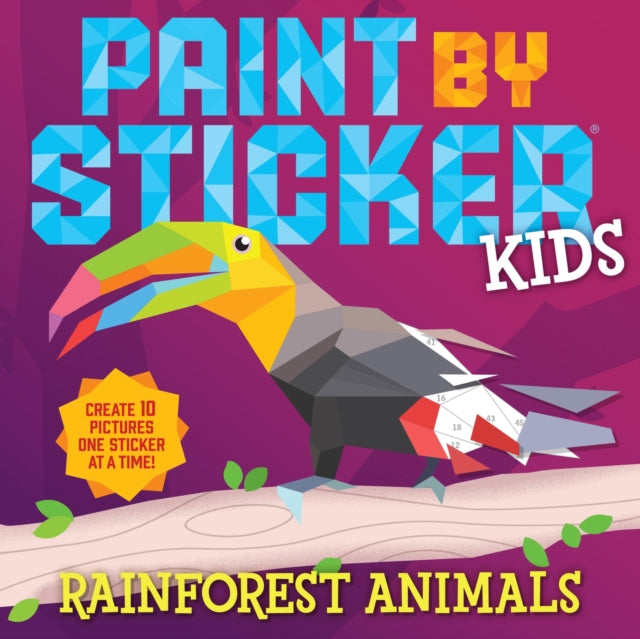 Paint by Sticker Kids Rainforest Animals