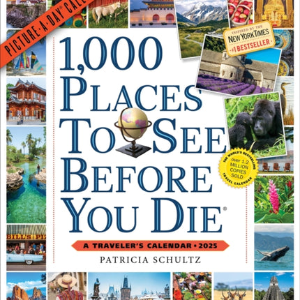 1000 Places to See Before You Die PictureADay Wall Calendar 2025