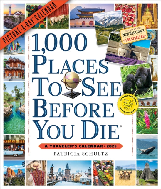 1000 Places to See Before You Die PictureADay Wall Calendar 2025