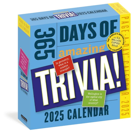 365 Days of Amazing Trivia PageADay Calendar 2025