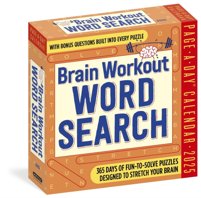 Brain Workout Word Search PageADay Calendar 2025