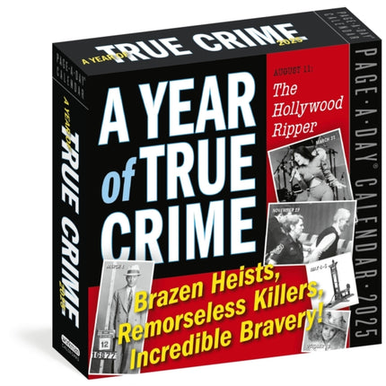 Year of True Crime PageADay Calendar 2025