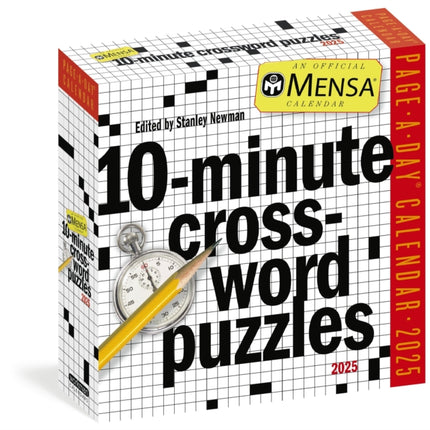 Mensar 10Minute Crossword Puzzles PageADayr Calendar 2025