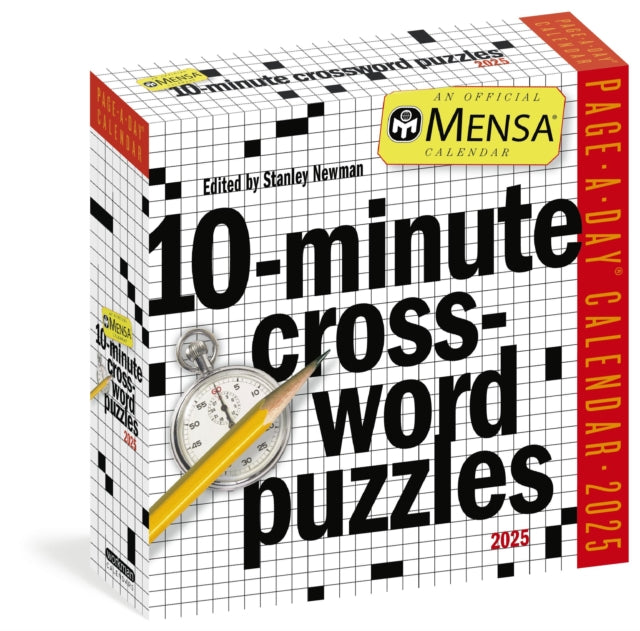 Mensar 10Minute Crossword Puzzles PageADayr Calendar 2025