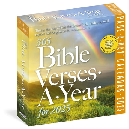 365 Bible VersesAYear PageADay Calendar 2025