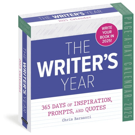 Writers Year PageADay Calendar 2025