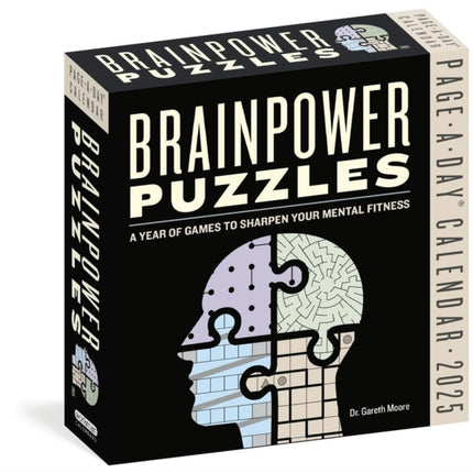 Brainpower Puzzles PageADay Calendar 2025