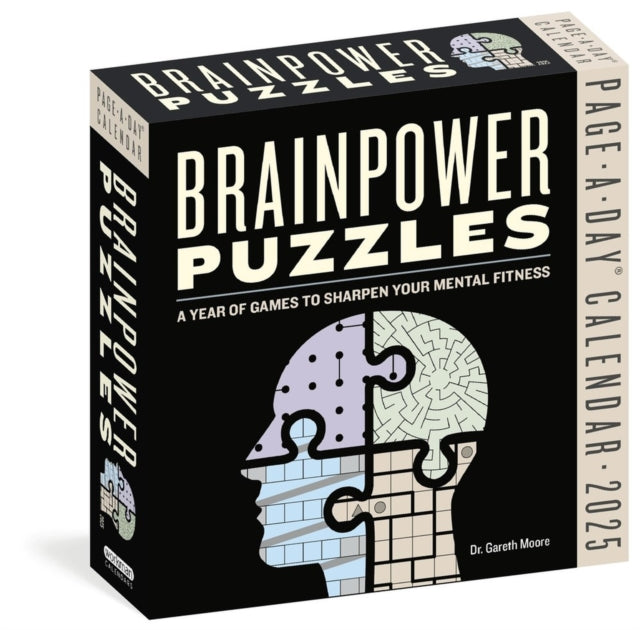 Brainpower Puzzles PageADay Calendar 2025