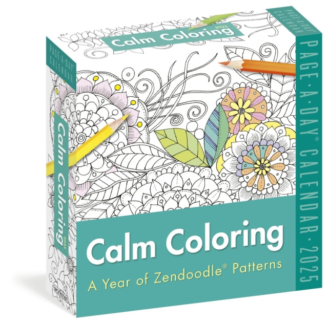 Calm Coloring PageADay Calendar 2025