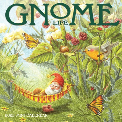 Gnome Life Mini Wall Calendar 2025