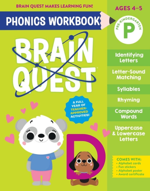 Brain Quest Phonics Workbook PreKindergarten
