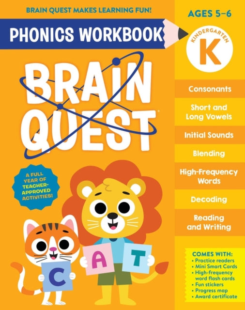 Brain Quest Phonics Workbook Kindergarten