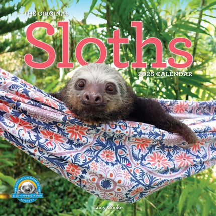Original Sloths Wall Calendar 2026