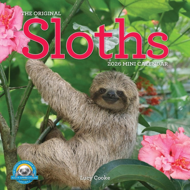 Original Sloths Mini Wall Calendar 2026