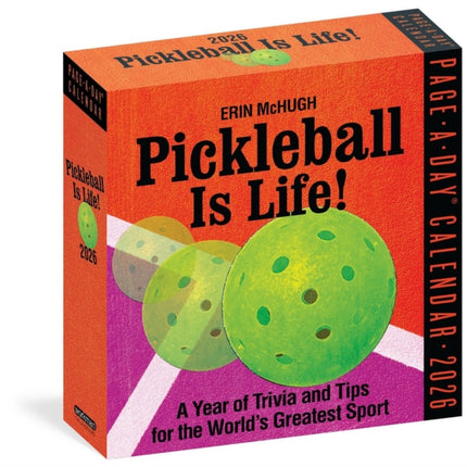 Pickleball Is Life PageADay Calendar 2026