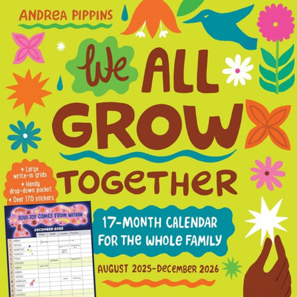 We All Grow Together 17Month Wall Calendar 2026