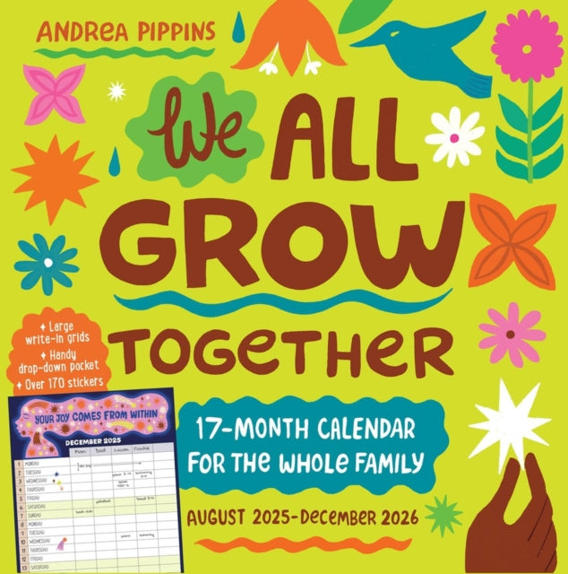 We All Grow Together 17Month Wall Calendar 2026