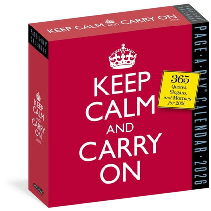 Keep Calm and Carry On PageADay Calendar 2026