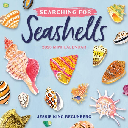 Searching for Seashells Mini Wall Calendar 2026