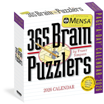 Mensa 365 Brain Puzzlers PageADayr Calendar 2026