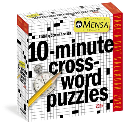Mensa 10Minute Crossword Puzzles PageADayr