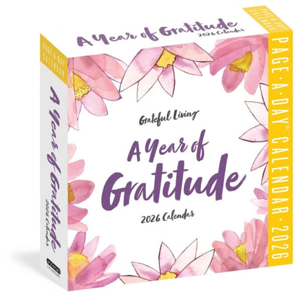 Year of Gratitude PageADay Calendar 2026