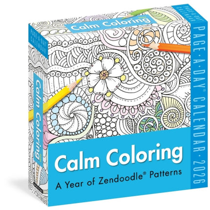 Calm Coloring PageADay Calendar 2026