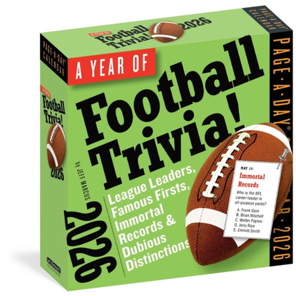 Year of Football Trivia PageADay Calendar 2026