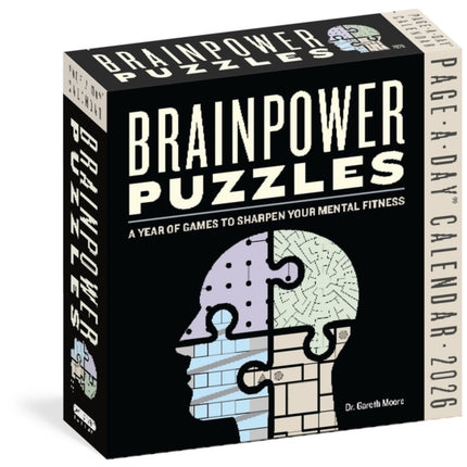 Brainpower Puzzles PageADay Calendar 2026