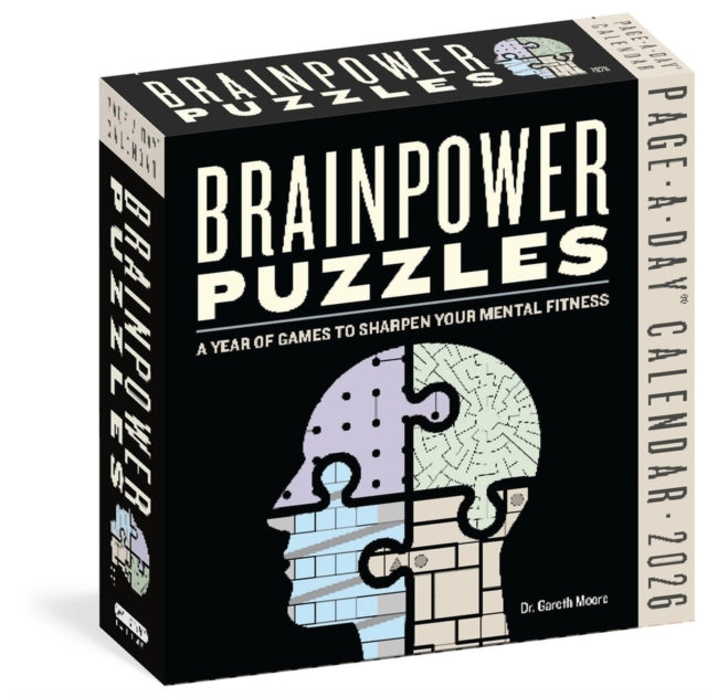 Brainpower Puzzles PageADay Calendar 2026