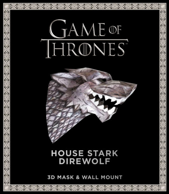 Game of Thrones Mask: House Stark Direwolf (3D Mask & Wall Mount)